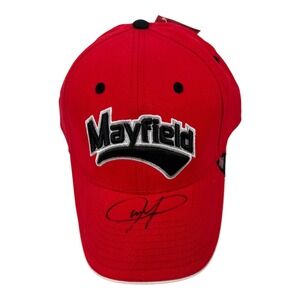 Mayfield NASCAR Dodge Chase Authentics Red Hat Cap‎ Signed